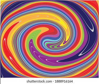 Dotado, puntos, especula un círculo concéntrico abstracto. Espiral, giratoria, elemento twirl.Circular y líneas radiales volute, helix.Círculo segmentado con rotación.Líneas de arco radiante.colorido