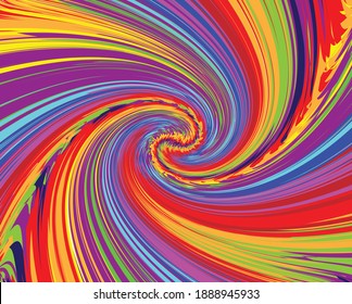 Dotted, dots, speckles abstract concentric circle. Spiral, swirl, twirl element.Circular and radial lines volute, helix.Segmented circle with rotation.Radiating arc lines.colorful 
