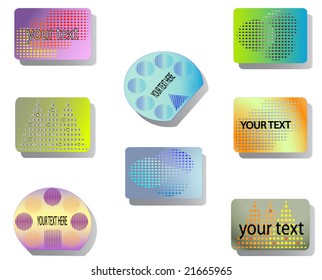 Dotted element on card