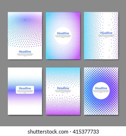 Dotted flyer deisgn template. Brochure cover book layout  mockup.