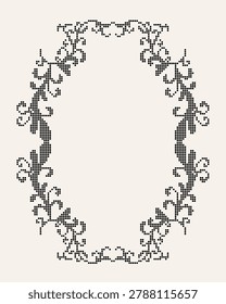 Dotted folk ornament style