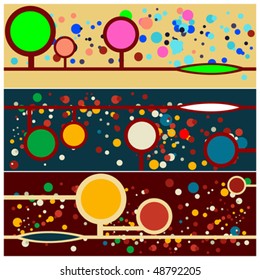 Dotted forest background