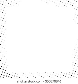 Dotted Frame .Distress Dirty Damaged Spotted Circles Overlay Texture .