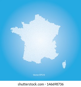 Dotted France map