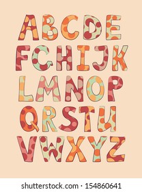 dotted funny letters