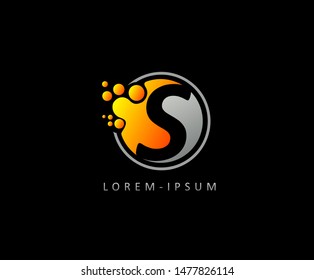 Dotted G Letter Logo. G Letter Design with dot shape ,perfect for modern technology, network, software and science brand.
