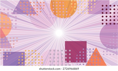 Fondo de patrón colorido geométrico punteado