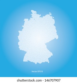 Dotted Germany map