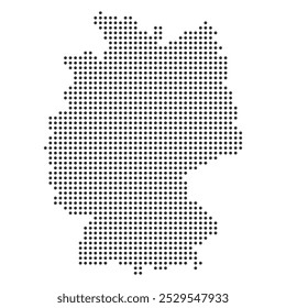 Mapa punteado de Alemania, mapa punteado negro de Alemania Ilustración vectorial