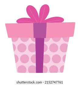 icono de caja de regalo con puntos aislado