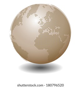 Dotted globe