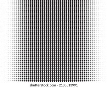 Dotted gradient background. Halftone black dot design. Light effect. Vector isolated object for website, card, poster,