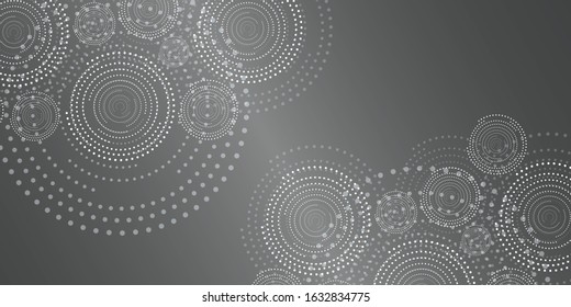 Dotted gradient design for your business. Creative geometric background in halftone style with colored spots.