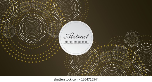 Dotted gradient design for your business. Creative geometric background in halftone style with colored spots.