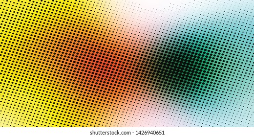 Dotted gradient, fading dot effect. Colored background, vector design, EPS10