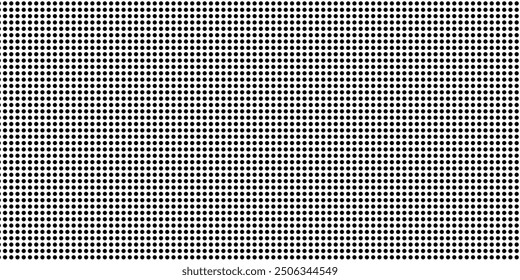 Dotted gradient halftone background. Horizontal seamless dots pattern in pop art style modern dots point