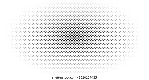 Dotted gradient halftone background. Horizontal seamless dots pattern in pop art style. Abstract modern stylish texture. Vector illustration.
