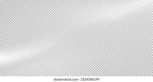 Dotted gradient halftone background. Horizontal seamless dots pattern in pop art style. Abstract modern stylish texture