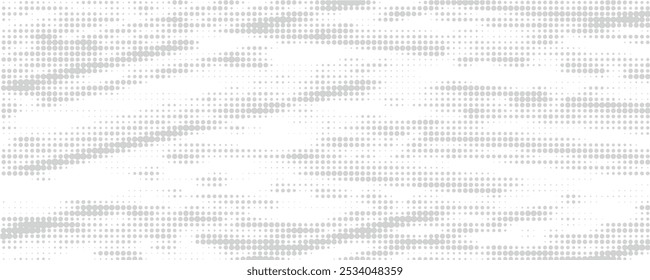Dotted gradient halftone background. Horizontal seamless dots pattern in pop art style. eps 10