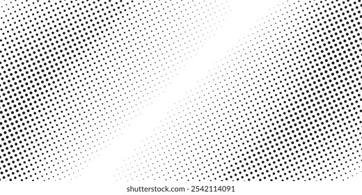 Dotted gradient halftone background. Horizontal seamless dots pattern in pop art style. Abstract modern stylish texture