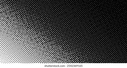Plano de fundo de meio-tom de gradiente pontilhado. Horizontal sem emenda pontos padrão simples arte abstrata
