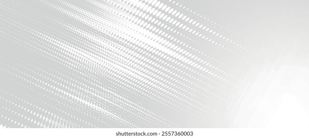 Dotted gradient halftone background. Horizontal seamless dots pattern in pop art style. Abstract modern stylish texture. 