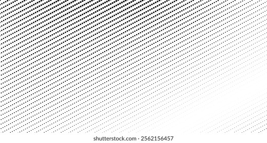 Dotted gradient halftone background. Horizontal seamless dots pattern in pop art style. Abstract modern stylish texture