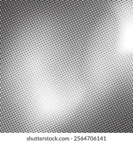 Dotted gradient halftone background. Horizontal seamless dots pattern in pop art style