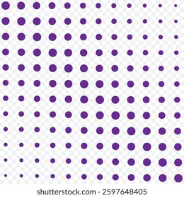 Dotted gradient halftone background. Horizontal seamless dots pattern in pop art style. Abstract modern stylish texture. Vector illustration. EPS 10.