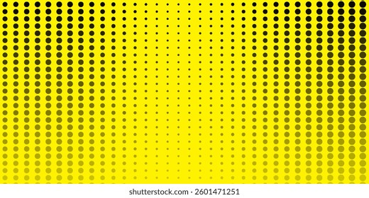 Dotted gradient halftone background. Horizontal seamless dots pattern in pop art style.vector