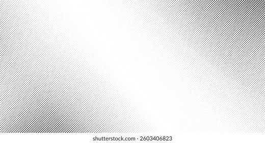 Dotted gradient halftone background. Horizontal seamless dotted pattern in pop art style. Abstract modern stylish texture. Fade gradient black and white half tone background. Vector illustration.