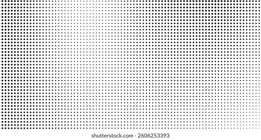 Dotted gradient halftone background. Horizontal seamless dots pattern in pop art style. Abstract modern stylish