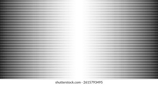 Dotted gradient halftone background. Horizontal seamless dots pattern in pop art style. Abstract modern stylish texture. Vector illustration.