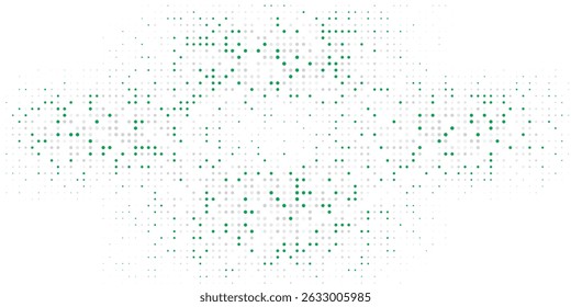 Dotted gradient halftone background. Horizontal seamless dots pattern in pop art style. Abstract modern stylish texture. Vector illustration.