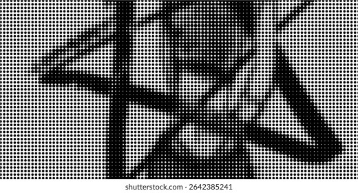 Dotted gradient halftone background. Horizontal seamless dots pattern in pop art style. 