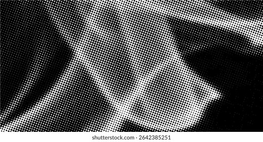 Dotted gradient halftone background. Horizontal seamless dots pattern in pop art style. Abstract modern stylish texture. eps10