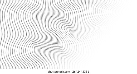 Dotted gradient halftone background. Horizontal seamless dots pattern in pop art style. Abstract modern stylish texture. Vector illustration.