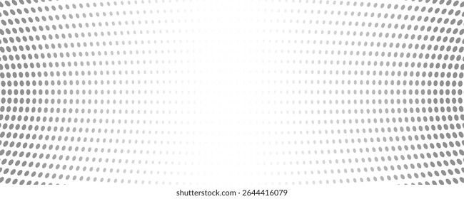 Dotted gradient halftone background. Horizontal seamless dots pattern in pop art style. Abstract modern stylish texture. Vector illustration.