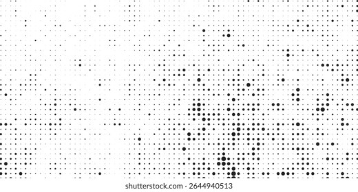 Dotted gradient halftone background. Horizontal seamless dots pattern in pop art style. Abstract modern stylish texture. Vector illustration, eps10