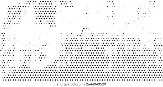 Dotted gradient halftone background. Horizontal seamless dots pattern in pop art style. Abstract modern stylish texture. Vector illustration, eps10