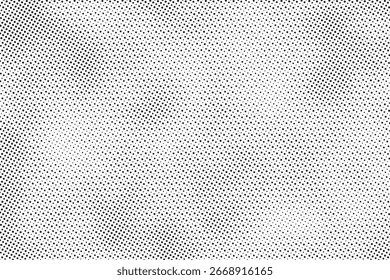 Dotted gradient halftone background. Horizontal seamless dots pattern in pop art style. Abstract modern stylish texture. Dotted grunge vector illustration.