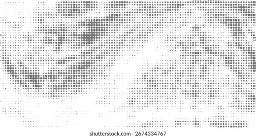 Plano de fundo de meio-tom de gradiente pontilhado. Padrão de pontos horizontais sem costura no estilo pop art. Textura moderna e elegante abstrata