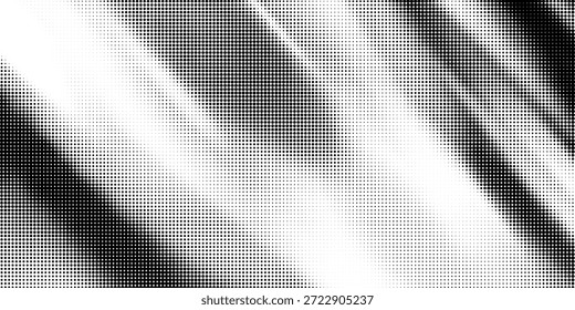 Fondo de semitono de degradado punteado. Horizontal patrón punteado sin fisuras en estilo pop art. Abstractas textura moderna con estilo. Fondo de medio tono blanco y negro degradado. Eps10	
