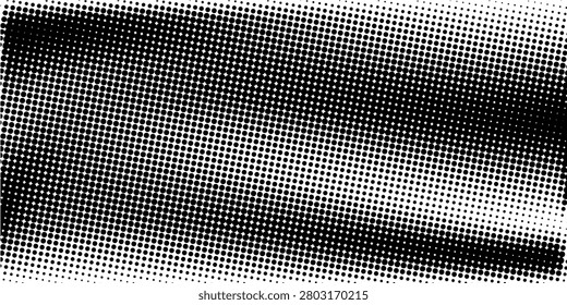 Dotted gradient halftone background. Horizontal seamless dots pattern in pop art style. Abstract modern stylish texture. Vector bacground