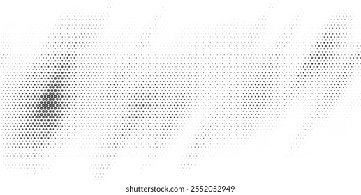 Dotted gradient halftone line background. Horizontal seamless dots pattern in pop art style. Abstract modern stylish texture. Vector illustration