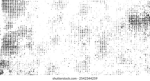 Gradiente punteado, pulverización de puntos lisos y fondo de puntos semitonos. Textura de puntos en blanco y negro. Abstractas fondo punteado de semitono.


