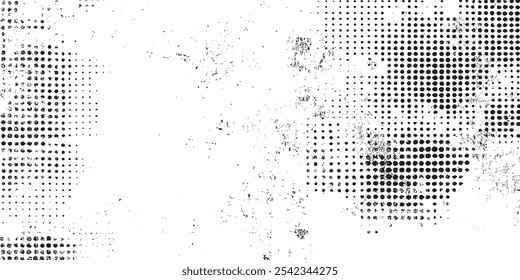 Gradiente punteado, pulverización de puntos lisos y fondo de puntos semitonos. Textura de puntos en blanco y negro. Abstractas fondo punteado de semitono.


