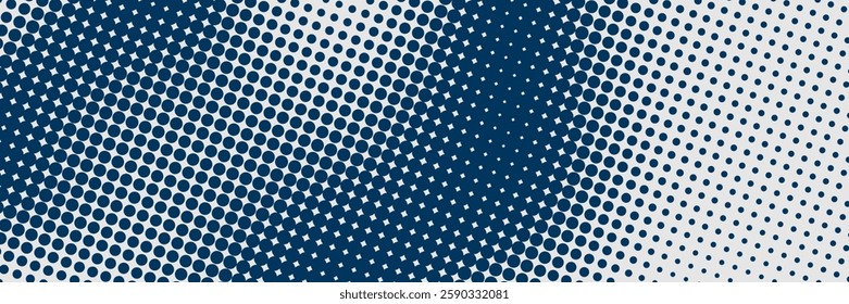 Dotted gradient vector illustration, white and black halftone background, horizontal seamless dotted lines, monochrome dots texture backdrop, retro effect. modern