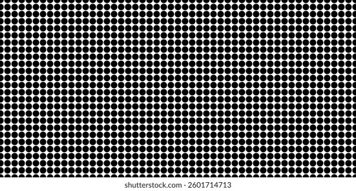 Dotted gradient vector illustration, white and black halftone background, horizontal seamless dotted lines, monochrome dots texture backdrop, retro effect. modern