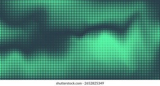 Dotted gradient vector illustration, white and black halftone background, horizontal seamless dotted lines, monochrome dots texture backdrop, retro effect. modern	
